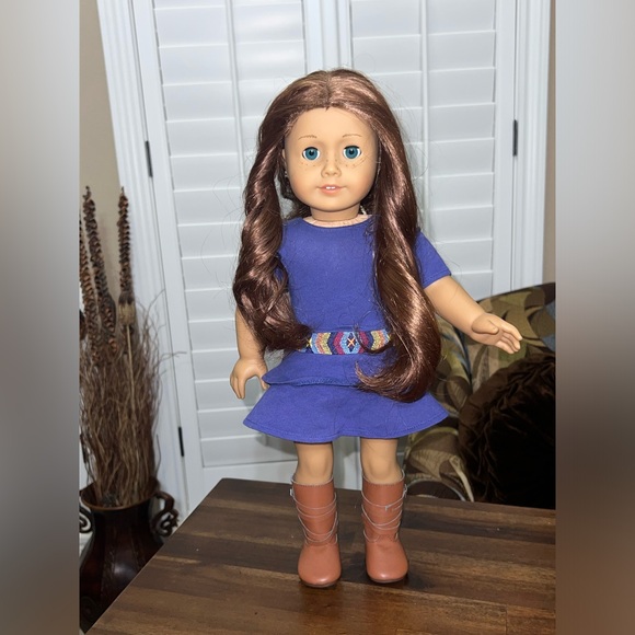 American Girl Doll Saige Copeland Red Hair Blue Eyes